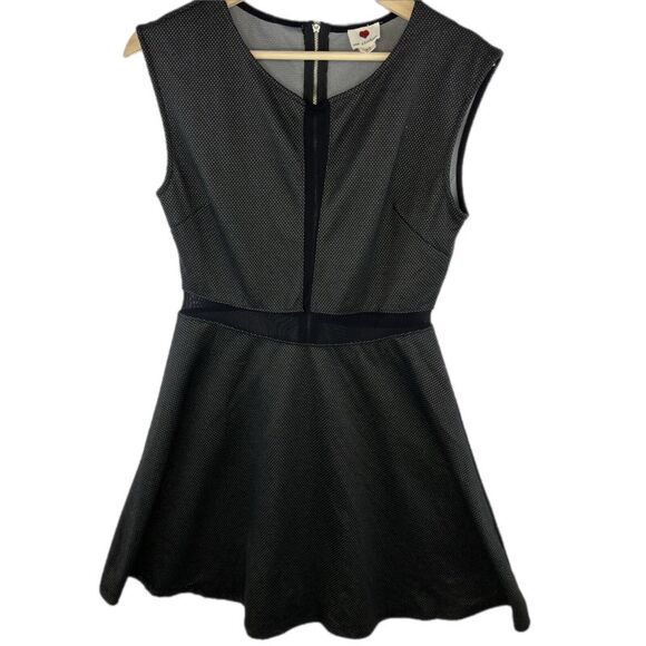 ♥️ One Clothing Dresses & Skirts - Gothbabe Gothic Women's Little Black Dress Fitted Sleeveless Black Polka Dot Med